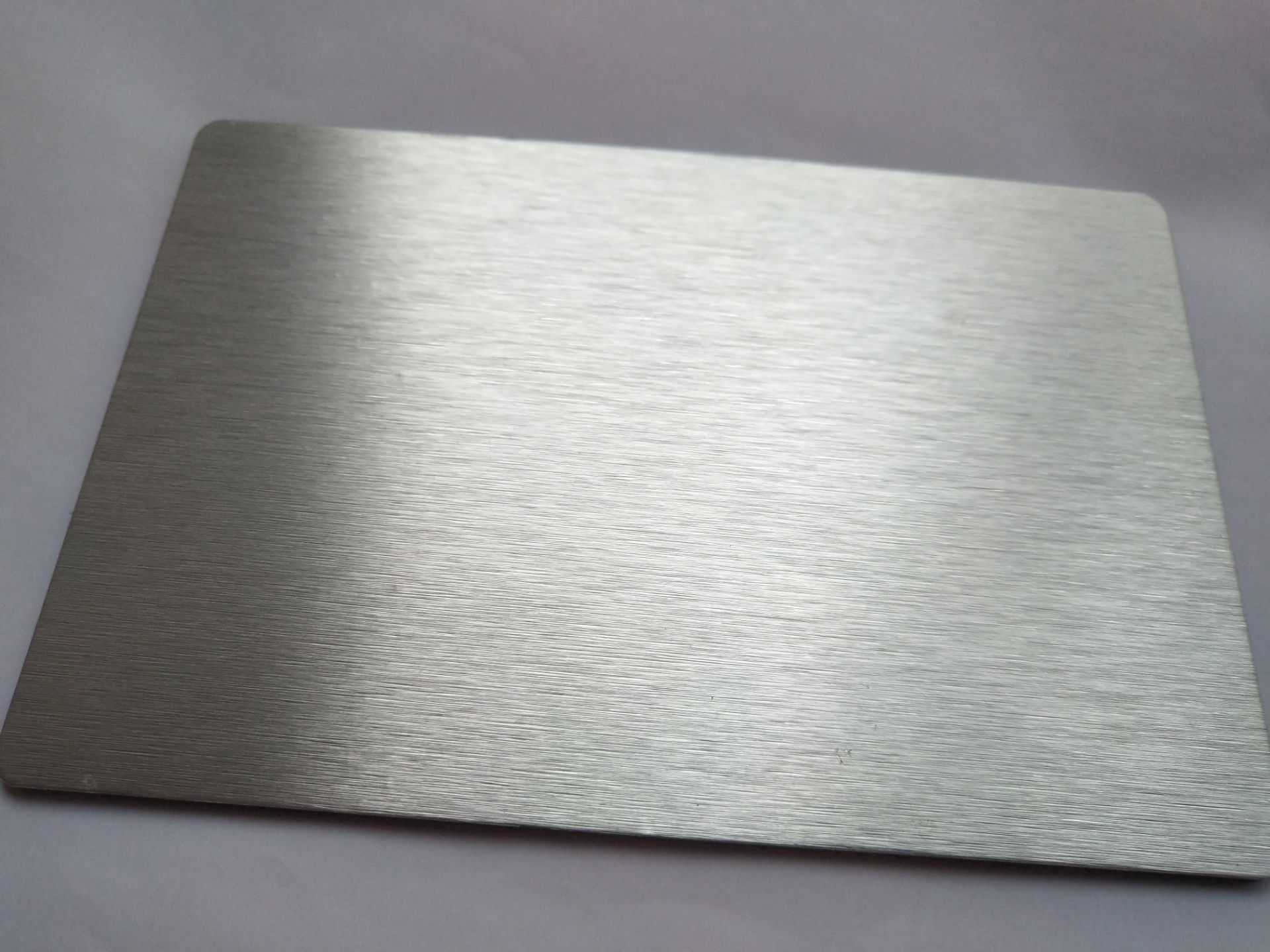 Silver brush aluminum composite panel
