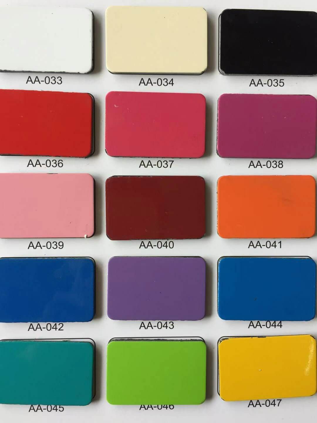 Aluminum composite panel catalogue AA