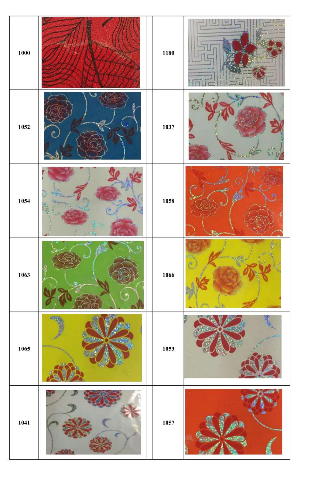 Aluminum composite panel catalogue-laser color